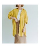 【イェッカ ヴェッカ/YECCA VECCA】のペーパータッチバックスリットロングシャツ Yellow|ID: prp329100004502538 ipo3291000000031990404