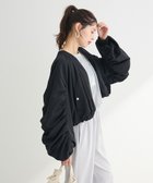【グリーンパークス/Green Parks】の・SUGAR SPOON ボリュームギャザーMA-1 Black|ID: prp329100004502596 ipo3291000000031772392