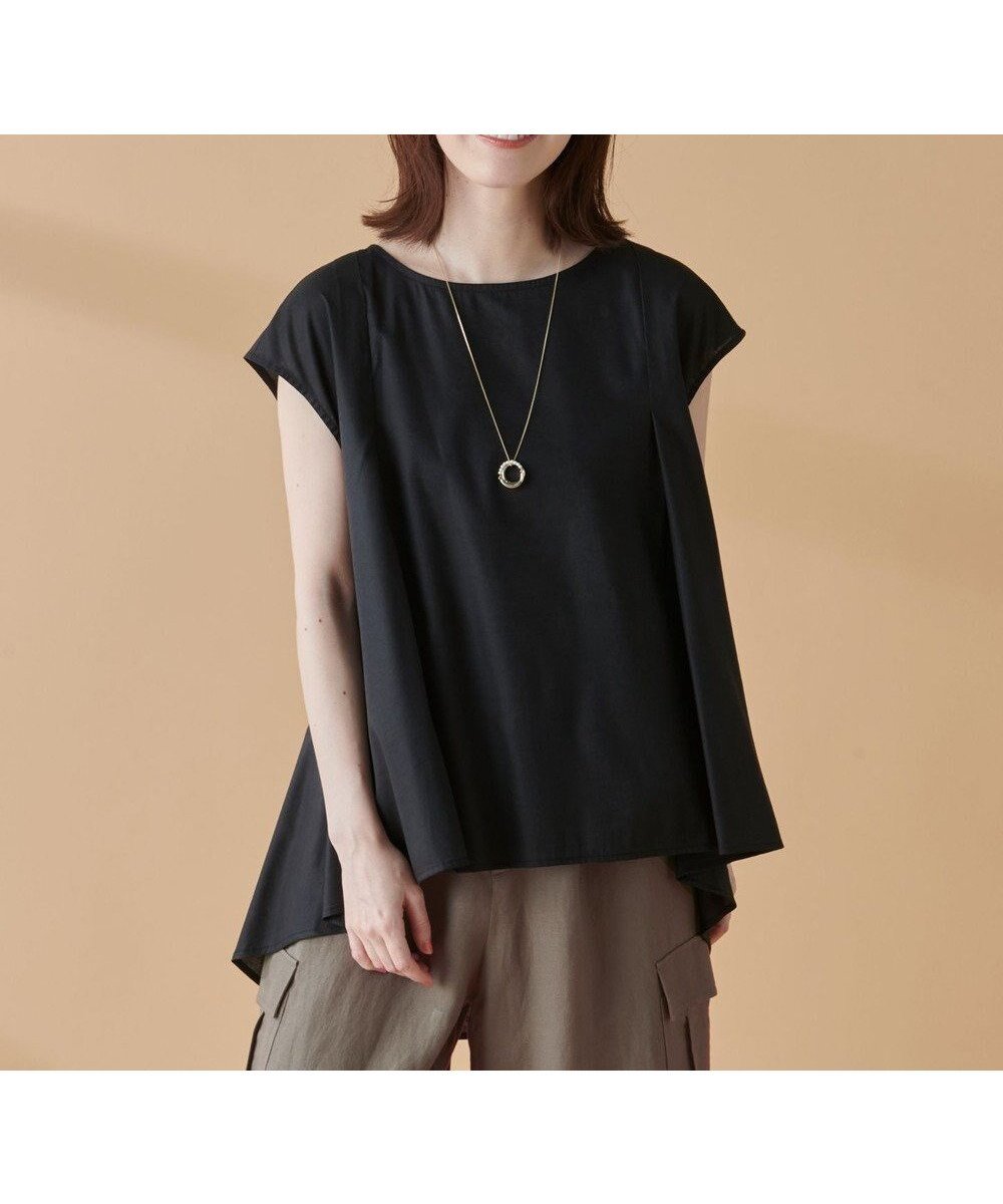 【エニー/ANY】の【洗濯機可能】シルキーソフトブラウス インテリア・キッズ・メンズ・レディースファッション・服の通販 founy(ファニー) 　ファッション　Fashion　レディースファッション　Fashion for Women　トップス・カットソー　Cut & Sew Tops　シャツ・ブラウス・オフィスカジュアル　Elegant Blouses & Button-Ups　シンプル　Simple, Minimal　バランス　Balance, Style Balance　エレガント 上品　Elegant　夏　Summer　春　Spring　S/S・春夏　SS, Spring/Summer, Warm Season　ブラック|ID: prp329100004502726 ipo3291000000034305498