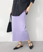 【クラフトスタンダードブティック/CRAFT STANDARD BOUTIQUE】のリブロングスカート Purple|ID: prp329100004502767 ipo3291000000033631676