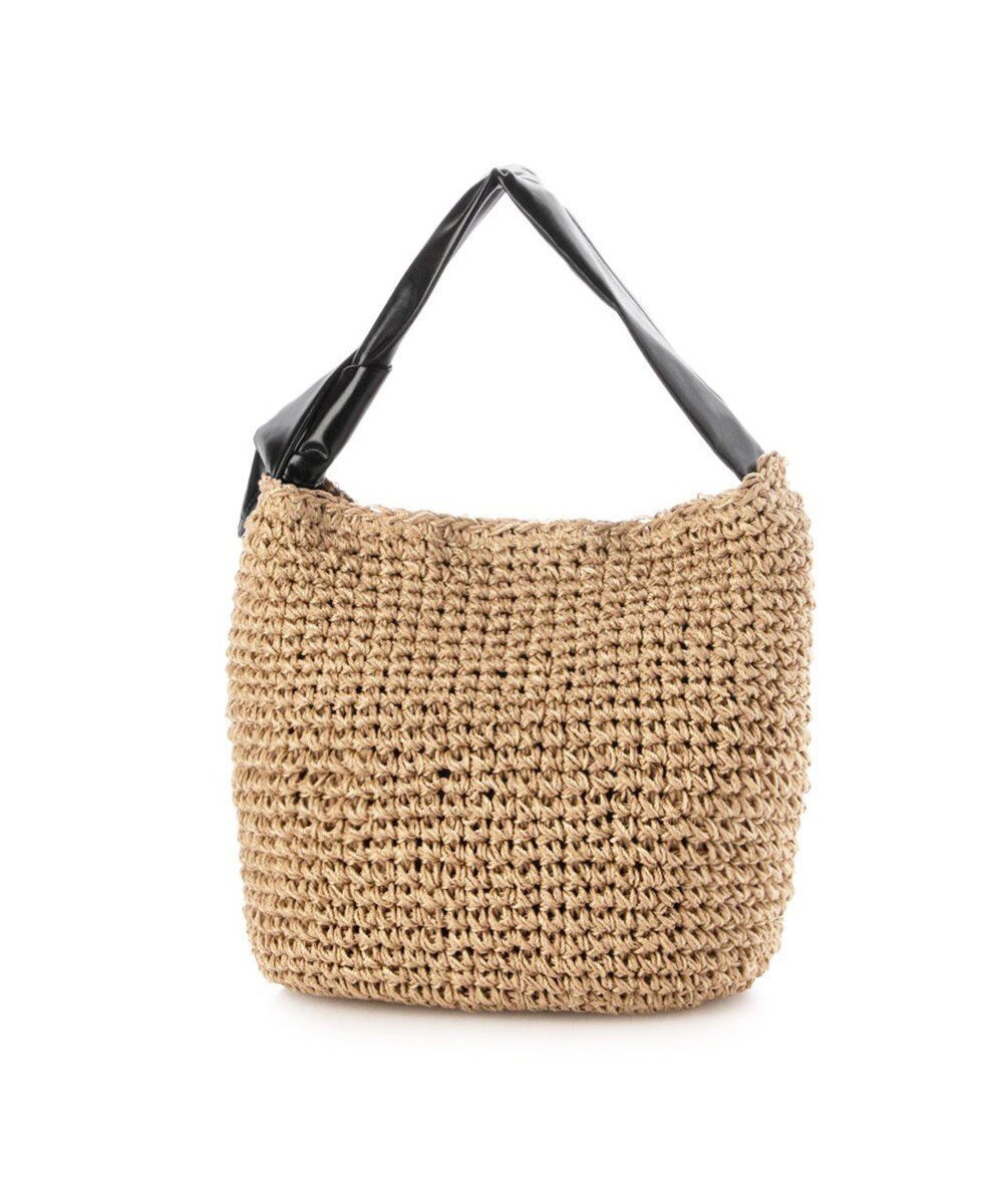 【アンビリオン/UNBILLION】のカシュカシュ cachecache / リボンハンドルクロッシェミニトート インテリア・キッズ・メンズ・レディースファッション・服の通販 founy(ファニー) 　ファッション　Fashion　レディースファッション　WOMEN　バッグ　Bag　カラフル　Colorful　財布　Wallet　ハンド　Hand　ミックス　Mix　モチーフ　Motif　リボン　Ribbon　再入荷　Restock/Back In Stock/Re Arrival　ブラック|ID: prp329100004502874 ipo3291000000031907209