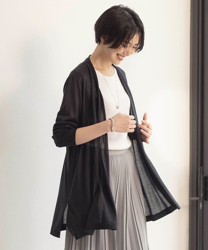 【ジェイ プレス/J.PRESS】のセルロースジャージー ロング カーディガン インテリア・キッズ・メンズ・レディースファッション・服の通販 founy(ファニー) https://founy.com/ ファッション Fashion レディースファッション Ladies' Fashion Online トップス・カットソー Tops/Tshirt カーディガン Cardigans カーディガン Cardigan ギャザー Gather ジャージー Jersey ベーシック Basic ロング Long 夏 Summer 春 Spring S/S・春夏 Ss・Spring/Summer |ID: prp329100004503328 ipo3291000000032639980