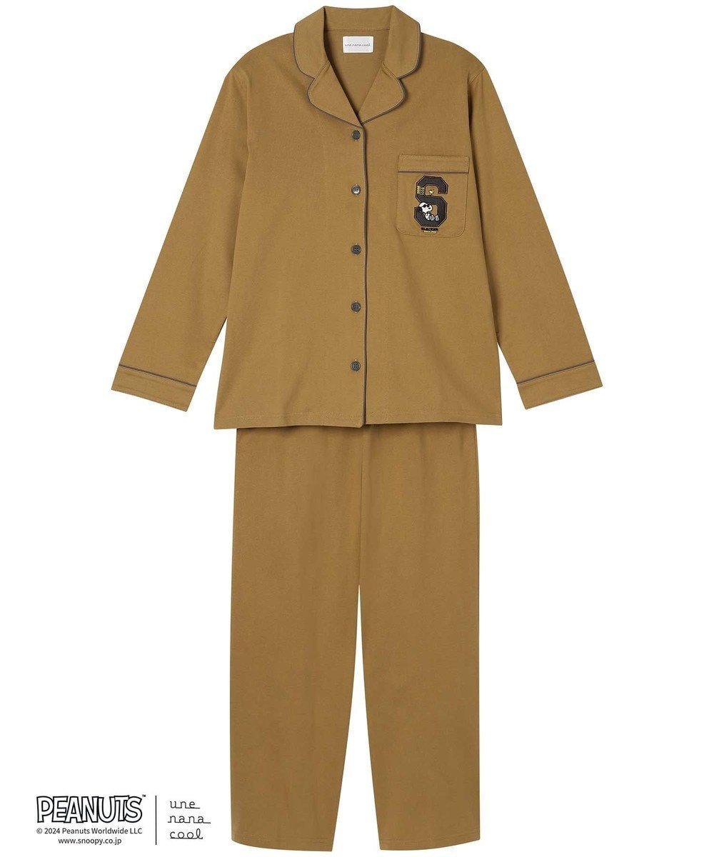 【ウンナナクール/une nana cool】のMADE WITH PEANUTS 【綿100%】ハイゲージ天竺パジャマ 人気、トレンドファッション・服の通販 founy(ファニー) 　ファッション　Fashion　レディースファッション　WOMEN　キャラクター　Character　パイピング　Piping　パジャマ　Pajamas　リラックス　Relax　おすすめ　Recommend　ギフト プレゼント　Gift Present　 other-1|ID: prp329100004503528 ipo3291000000031883540