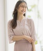 【エニィ スィス/any SiS】の【接触冷感・吸水速乾・UVケア】エアリードレープスムース 七分袖 ブラウス ローズグレー系|ID: prp329100004503636 ipo3291000000031886680