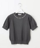 【フェルゥ/Feroux】の【洗える】ビジューネックレスニット ブラック系|ID: prp329100004503778 ipo3291000000033570911