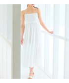 【フェルゥ/Feroux】の【洗える】シャーリングデザイン 3wayキャミドレス ホワイト系|ID: prp329100004503779 ipo3291000000032249347