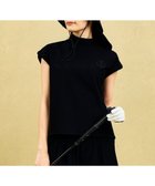 【23区 ゴルフ/NIJYUSANKU GOLF】の【WOMEN】機能に優れた新素材「AIR TOOL」で暑い夏を快適に フレンチスリーブモックネック 接触冷感 UVカット 高通気 ストレッチ イージーケア ブラック系|ID: prp329100004503816 ipo3291000000031910296