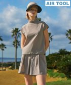 【23区 ゴルフ/NIJYUSANKU GOLF】の【WOMEN】機能に優れた新素材「AIR TOOL」で暑い夏を快適に フレンチスリーブモックネック 接触冷感 UVカット 高通気 ストレッチ イージーケア ベージュ系|ID: prp329100004503816 ipo3291000000031910297