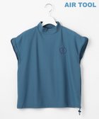 【23区 ゴルフ/NIJYUSANKU GOLF】の【WOMEN】機能に優れた新素材「AIR TOOL」で暑い夏を快適に フレンチスリーブモックネック 接触冷感 UVカット 高通気 ストレッチ イージーケア サックスブルー系|ID: prp329100004503816 ipo3291000000031910298