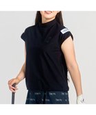 【23区 ゴルフ/NIJYUSANKU GOLF】の【WOMEN】機能に優れた新素材「AIR TOOL」で暑い夏を快適に フレンチスリーブモックネック 接触冷感 UVカット 高通気 ストレッチ イージーケア ネイビー系|ID: prp329100004503816 ipo3291000000031995334