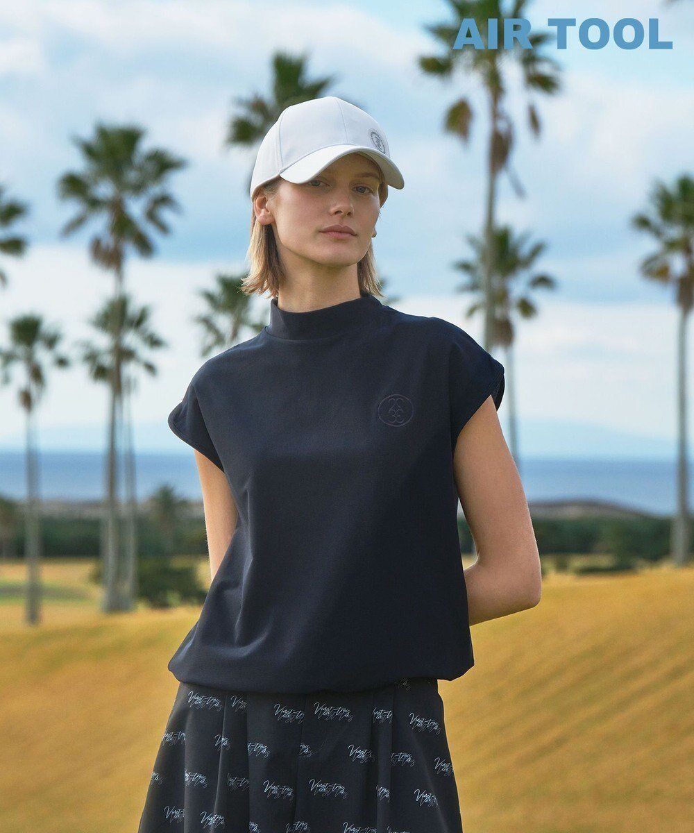 【23区 ゴルフ/NIJYUSANKU GOLF】の《追加生産決定/新色カーキ登場》完売サイズは予約受付中【WOMEN】機能に優れた新素材「AIR TOOL」モックネック 接触冷感 UVカット 高通気 インテリア・キッズ・メンズ・レディースファッション・服の通販 founy(ファニー) 　ファッション　Fashion　レディースファッション　Fashion for Women　トップス・カットソー　Cut & Sew Tops　レディースパーカー・カジュアルフーディー　Casual Hoodies & Sweatshirts　スウェット・クルーネックトップス　Sweatshirts & Crewnecks / Relaxed Fit Sweat Tops　春　Spring　キュロット　Culottes, Wide Shorts　サークル　Circle, Round Design　ショーツ　Shorts, Short Pants　シンプル　Simple, Minimal　スウェット / スエット　Sweatshirt, Sweatwear　スピンドル　Spindle, Drawcord　スポーツ　Sports, Activewear　スリーブ　Sleeve, Long Sleeve / Short Sleeve　セットアップ　Set-Up, Coordinated Outfit　フレンチ　French, French Style　メッシュ　Mesh, Net Fabric　モックネック　Mock Neck, Short Turtleneck　S/S・春夏　SS, Spring/Summer, Warm Season　再入荷　Restock / Back in Stock　夏　Summer　旅行　Travel　エレガント 上品　Elegant　ビジネス 仕事 通勤　Business / Work / Commuting　ブラック系|ID: prp329100004503816 ipo3291000000032057372
