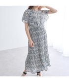 【イェッカ ヴェッカ/YECCA VECCA】のボタニカルフラワー柄プリーツワンピース Navy|ID: prp329100004503829 ipo3291000000031828619