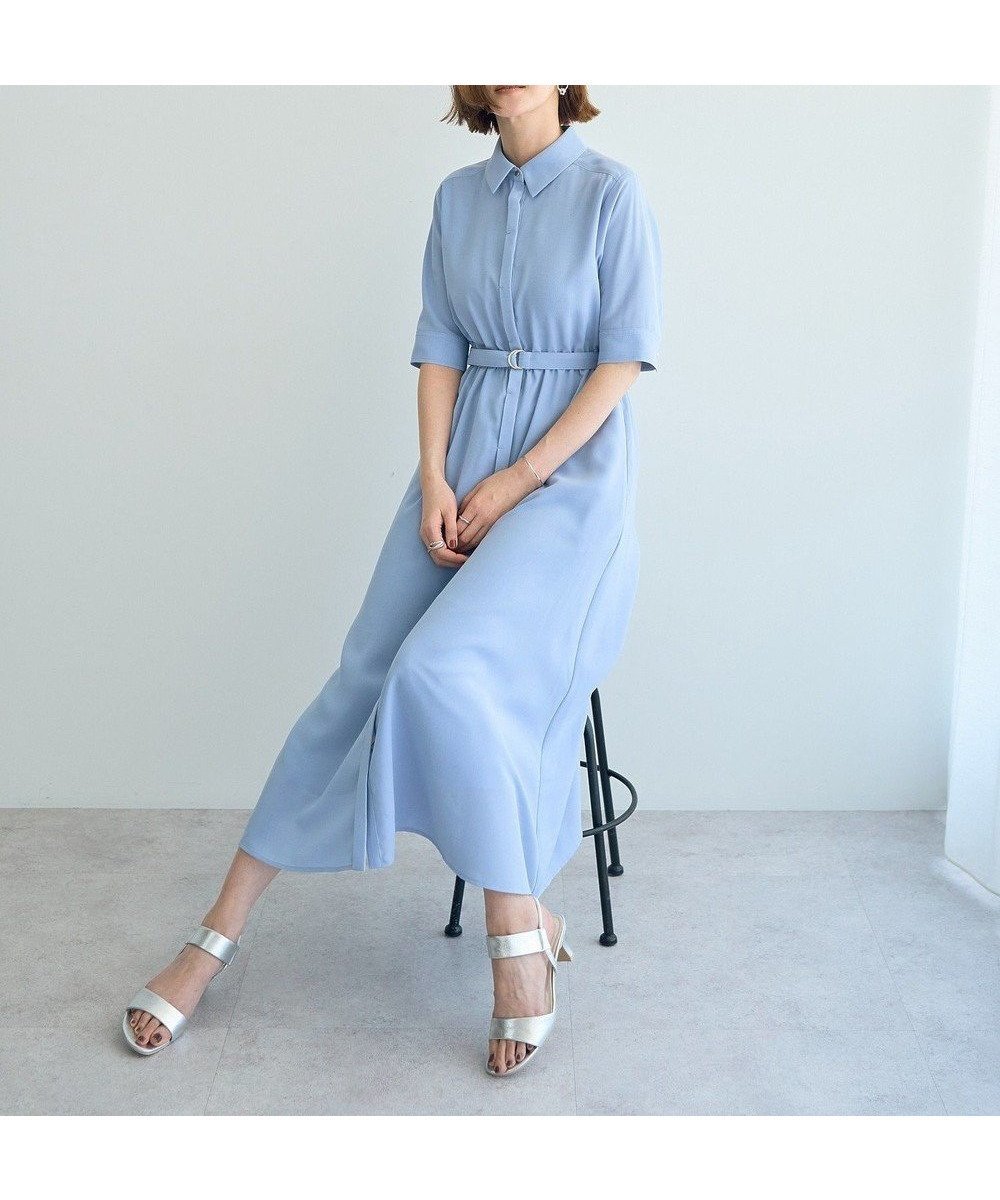 【イェッカ ヴェッカ/YECCA VECCA】のベルト付きシャツワンピース 人気、トレンドファッション・服の通販 founy(ファニー) 　ファッション　Fashion　レディースファッション　WOMEN　ワンピース　Dress　シャツワンピース　Shirt Dresses　ベルト　Belts　おすすめ　Recommend　ポケット　Pocket　メタル　Metal　エレガント 上品　Elegant　夏　Summer　春　Spring　S/S・春夏　Ss・Spring/Summer　 other-1|ID: prp329100004503834 ipo3291000000031828681