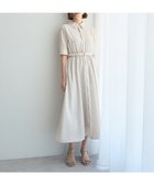 【イェッカ ヴェッカ/YECCA VECCA】のベルト付きシャツワンピース Light Beige|ID: prp329100004503834 ipo3291000000031828683