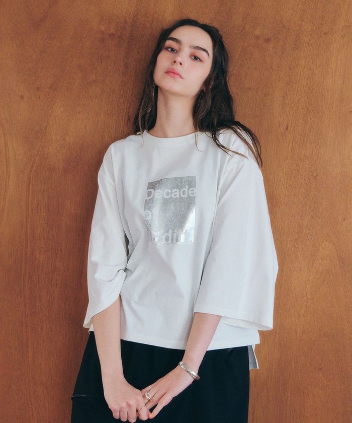 【イェッカ ヴェッカ/YECCA VECCA】の【UVカット】箔プリントロゴTee インテリア・キッズ・メンズ・レディースファッション・服の通販 founy(ファニー) https://founy.com/ ファッション Fashion レディースファッション WOMEN トップス・カットソー Tops/Tshirt シャツ/ブラウス Shirts/Blouses ロング / Tシャツ T-Shirts カットソー Cut and Sewn カットソー Cut And Sew シンプル Simple ダメージ Damage トレンド Trend プリント Print ボックス Box ポケット Pocket リラックス Relax 夏 Summer 春 Spring S/S・春夏 Ss・Spring/Summer |ID: prp329100004503837 ipo3291000000031825582