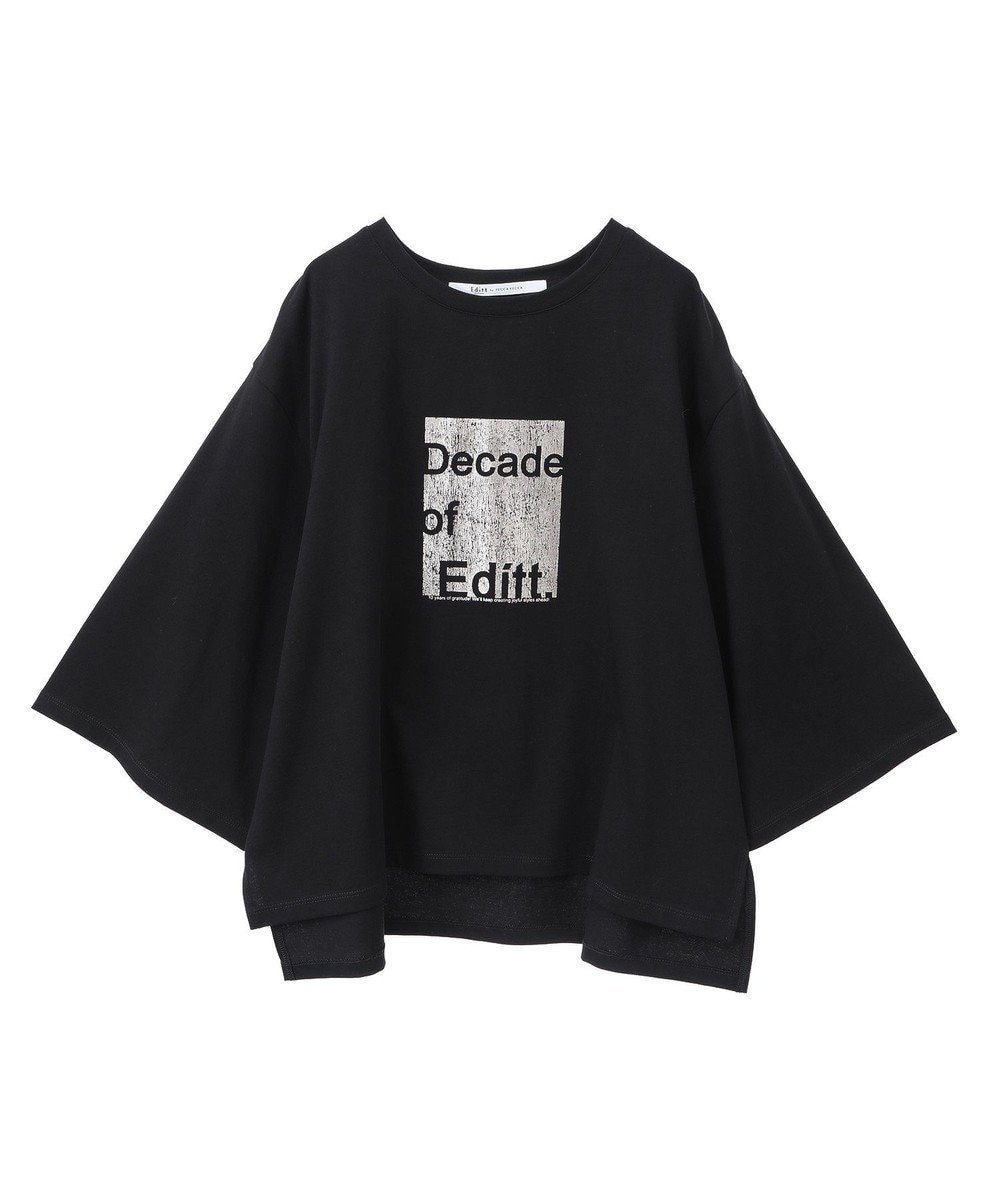 【イェッカ ヴェッカ/YECCA VECCA】の【UVカット】箔プリントロゴTee インテリア・キッズ・メンズ・レディースファッション・服の通販 founy(ファニー) 　ファッション　Fashion　レディースファッション　WOMEN　トップス・カットソー　Tops/Tshirt　シャツ/ブラウス　Shirts/Blouses　ロング / Tシャツ　T-Shirts　カットソー　Cut and Sewn　カットソー　Cut And Sew　シンプル　Simple　ダメージ　Damage　トレンド　Trend　プリント　Print　ボックス　Box　ポケット　Pocket　リラックス　Relax　夏　Summer　春　Spring　S/S・春夏　Ss・Spring/Summer　Black|ID: prp329100004503837 ipo3291000000031825585