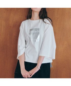 【イェッカ ヴェッカ/YECCA VECCA】の【UVカット】箔プリントロゴTee 人気、トレンドファッション・服の通販 founy(ファニー) ファッション Fashion レディースファッション Fashion for Women トップス・カットソー Cut & Sew Tops シャツ・ブラウス・オフィスカジュアル Elegant Blouses & Button-Ups ロングTシャツ・Tシャツ Longline T-Shirts & Tees カットソー・ベーシックTシャツ Cut-and-Sewn Tops / Stretch Tees & Basics カットソー Cut and Sewn Top シンプル Simple, Minimal ダメージ Distressed, Destroyed トレンド Trend, Trending Now プリント Print, Printed Pattern ボックス Boxy, Box Shape ポケット Pocket, Pocket Detail リラックス Relax, Relaxed Fit 夏 Summer 春 Spring S/S・春夏 SS, Spring/Summer, Warm Season |ID:prp329100004503837