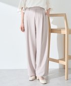 【アースミュージックアンドエコロジー/earth music&ecology】のタックストレートパンツ Beige|ID: prp329100004503838 ipo3291000000031785000