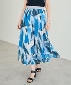 【イェッカ ヴェッカ/YECCA VECCA】の幾何学柄シアーロングスカート Blue|ID: prp329100004503845 ipo3291000000031828729