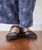 【グリーンパークス/Green Parks】のRUPISポインテットメッシュストライプサンダル Black|ID: prp329100004503855 ipo3291000000032097935