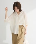 【グリーンパークス/Green Parks】の開襟シアージャケット風シャツ Ecru|ID: prp329100004503856 ipo3291000000032332965