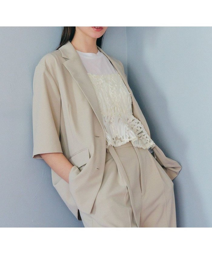 【イェッカ ヴェッカ/YECCA VECCA】のハーフスリーブジャケット インテリア・キッズ・メンズ・レディースファッション・服の通販 founy(ファニー) https://founy.com/ ファッション Fashion レディースファッション WOMEN アウター Coat Outerwear ジャケット Jackets テーラードジャケット Tailored Jackets おすすめ Recommend ジャケット Jacket デニム Denim トレンド Trend ベーシック Basic ポケット Pocket リラックス Relax 夏 Summer 春 Spring S/S・春夏 Ss・Spring/Summer |ID: prp329100004503860 ipo3291000000031828797