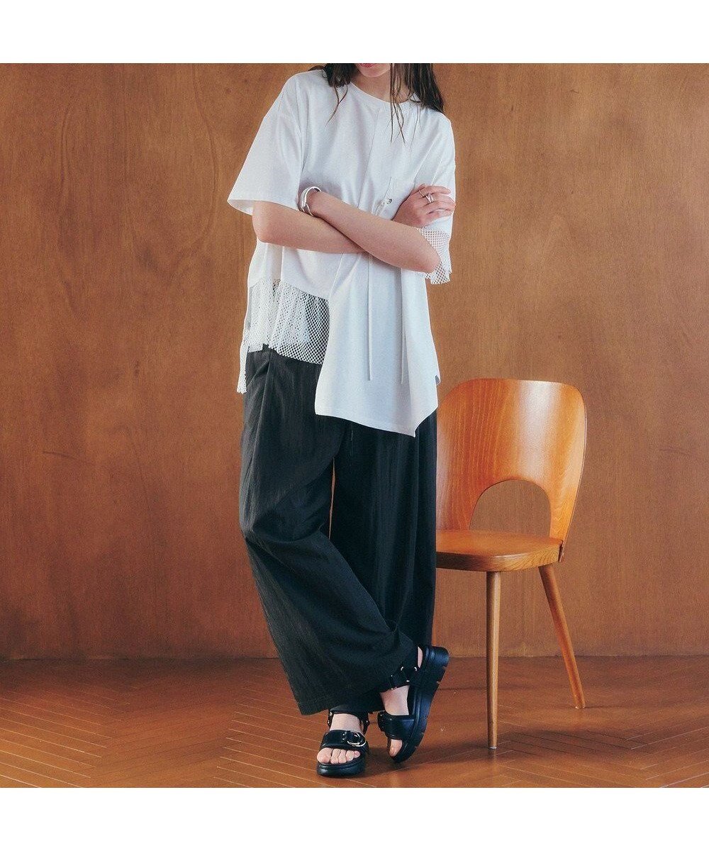 【イェッカ ヴェッカ/YECCA VECCA】のドライタッチイージーワイドパンツ インテリア・キッズ・メンズ・レディースファッション・服の通販 founy(ファニー) 　ファッション　Fashion　レディースファッション　WOMEN　パンツ　Pants　ポケット　Pocket　リラックス　Relax　ワイド　Wide　ヴィンテージ　Vintage　夏　Summer　春　Spring　S/S・春夏　Ss・Spring/Summer　Charcoal Gray|ID: prp329100004503864 ipo3291000000031864089