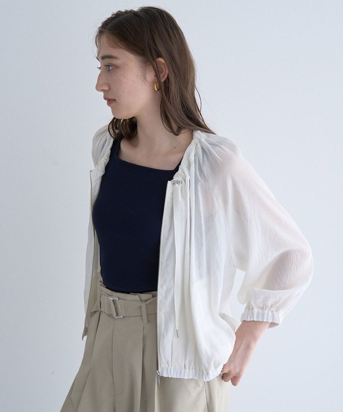 【イェッカ ヴェッカ/YECCA VECCA】のシアーギャザーブルゾン インテリア・キッズ・メンズ・レディースファッション・服の通販 founy(ファニー) https://founy.com/ ファッション Fashion レディースファッション WOMEN アウター Coat Outerwear ジャケット Jackets ブルゾン Blouson/Jackets エアリー Airy ギャザー Gather シアー Sheer ジャケット Jacket フォルム Form ブルゾン Blouson ポケット Pocket 夏 Summer 春 Spring S/S・春夏 Ss・Spring/Summer |ID: prp329100004503879 ipo3291000000031785259