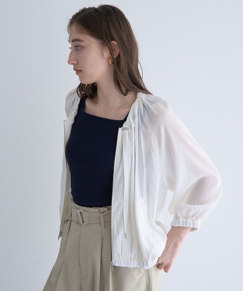 【イェッカ ヴェッカ/YECCA VECCA】のシアーギャザーブルゾン 人気、トレンドファッション・服の通販 founy(ファニー) 　ファッション　Fashion　レディースファッション　WOMEN　アウター　Coat Outerwear　ジャケット　Jackets　ブルゾン　Blouson/Jackets　エアリー　Airy　ギャザー　Gather　シアー　Sheer　ジャケット　Jacket　フォルム　Form　ブルゾン　Blouson　ポケット　Pocket　夏　Summer　春　Spring　S/S・春夏　Ss・Spring/Summer　 other-1|ID: prp329100004503879 ipo3291000000031785259