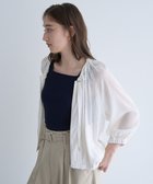 【イェッカ ヴェッカ/YECCA VECCA】のシアーギャザーブルゾン Off White|ID: prp329100004503879 ipo3291000000031785262
