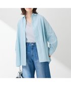 【グリーンパークス/Green Parks】の綿麻混レギュラーカラーBIGシルエットシャツ 人気、トレンドファッション・服の通販 founy(ファニー) ファッション Fashion レディースファッション WOMEN トップス・カットソー Tops/Tshirt シャツ/ブラウス Shirts/Blouses おすすめ Recommend シンプル Simple ポケット Pocket リネン Linen レギュラー Regular 夏 Summer 春 Spring S/S・春夏 Ss・Spring/Summer 羽織 Haori thumbnail Stripe Blue|ID: prp329100004503881 ipo3291000000031785288