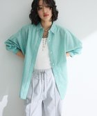 【グリーンパークス/Green Parks】の綿麻混レギュラーカラーBIGシルエットシャツ 人気、トレンドファッション・服の通販 founy(ファニー) ファッション Fashion レディースファッション WOMEN トップス・カットソー Tops/Tshirt シャツ/ブラウス Shirts/Blouses おすすめ Recommend シンプル Simple ポケット Pocket リネン Linen レギュラー Regular 夏 Summer 春 Spring S/S・春夏 Ss・Spring/Summer 羽織 Haori thumbnail Stripe Green|ID: prp329100004503881 ipo3291000000031785291