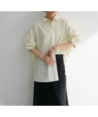 【グリーンパークス/Green Parks】の綿麻混レギュラーカラーBIGシルエットシャツ 人気、トレンドファッション・服の通販 founy(ファニー) ファッション Fashion レディースファッション WOMEN トップス・カットソー Tops/Tshirt シャツ/ブラウス Shirts/Blouses おすすめ Recommend シンプル Simple ポケット Pocket リネン Linen レギュラー Regular 夏 Summer 春 Spring S/S・春夏 Ss・Spring/Summer 羽織 Haori thumbnail Stripe Yellow|ID: prp329100004503881 ipo3291000000031785293