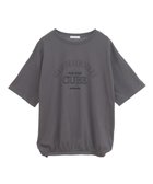 【グリーンパークス/Green Parks】の刺繍ロゴチュニック Charcoal Gray|ID: prp329100004503883 ipo3291000000031785312