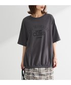 【グリーンパークス/Green Parks】の刺繍ロゴチュニック Charcoal Gray|ID: prp329100004503883 ipo3291000000032202003