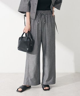 【グリーンパークス/Green Parks】の綿麻混イージーワイドパンツ 人気、トレンドファッション・服の通販 founy(ファニー) ファッション Fashion レディースファッション WOMEN パンツ Pants チェック Check ベーシック Basic ポケット Pocket ワイド Wide 夏 Summer 春 Spring S/S・春夏 Ss・Spring/Summer |ID:prp329100004503894