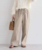 【グリーンパークス/Green Parks】の綿麻混イージーワイドパンツ 人気、トレンドファッション・服の通販 founy(ファニー) ファッション Fashion レディースファッション Ladies' Fashion Online パンツ Pants チェック Check ベーシック Basic ポケット Pocket ワイド Wide 夏 Summer 春 Spring S/S・春夏 Ss・Spring/Summer thumbnail Light Beige|ID: prp329100004503894 ipo3291000000031785409