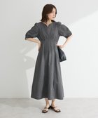 【グリーンパークス/Green Parks】の・ELENCARE DUE デニム5分袖ワンピース Gray|ID: prp329100004503895 ipo3291000000031785420