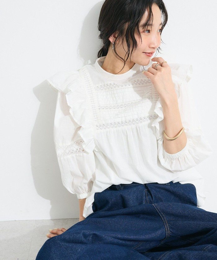 【クラフトスタンダードブティック/CRAFT STANDARD BOUTIQUE】のフリル使いマニーレースピンタックブラウス インテリア・キッズ・メンズ・レディースファッション・服の通販 founy(ファニー) https://founy.com/ ファッション Fashion レディースファッション WOMEN トップス・カットソー Tops/Tshirt シャツ/ブラウス Shirts/Blouses アンティーク Antique インド India 春 Spring ドレス Dress フェミニン Feminine フリル Frills フロント Front ボトム Bottom ポケット Pocket レース Race S/S・春夏 Ss・Spring/Summer おすすめ Recommend 夏 Summer 2025年 2025 2025春夏・S/S Ss,Spring/Summer,2025 |ID: prp329100004503902 ipo3291000000031984790