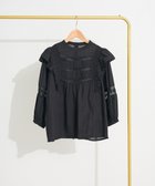 【クラフトスタンダードブティック/CRAFT STANDARD BOUTIQUE】のフリル使いマニーレースピンタックブラウス Black|ID: prp329100004503902 ipo3291000000031984792