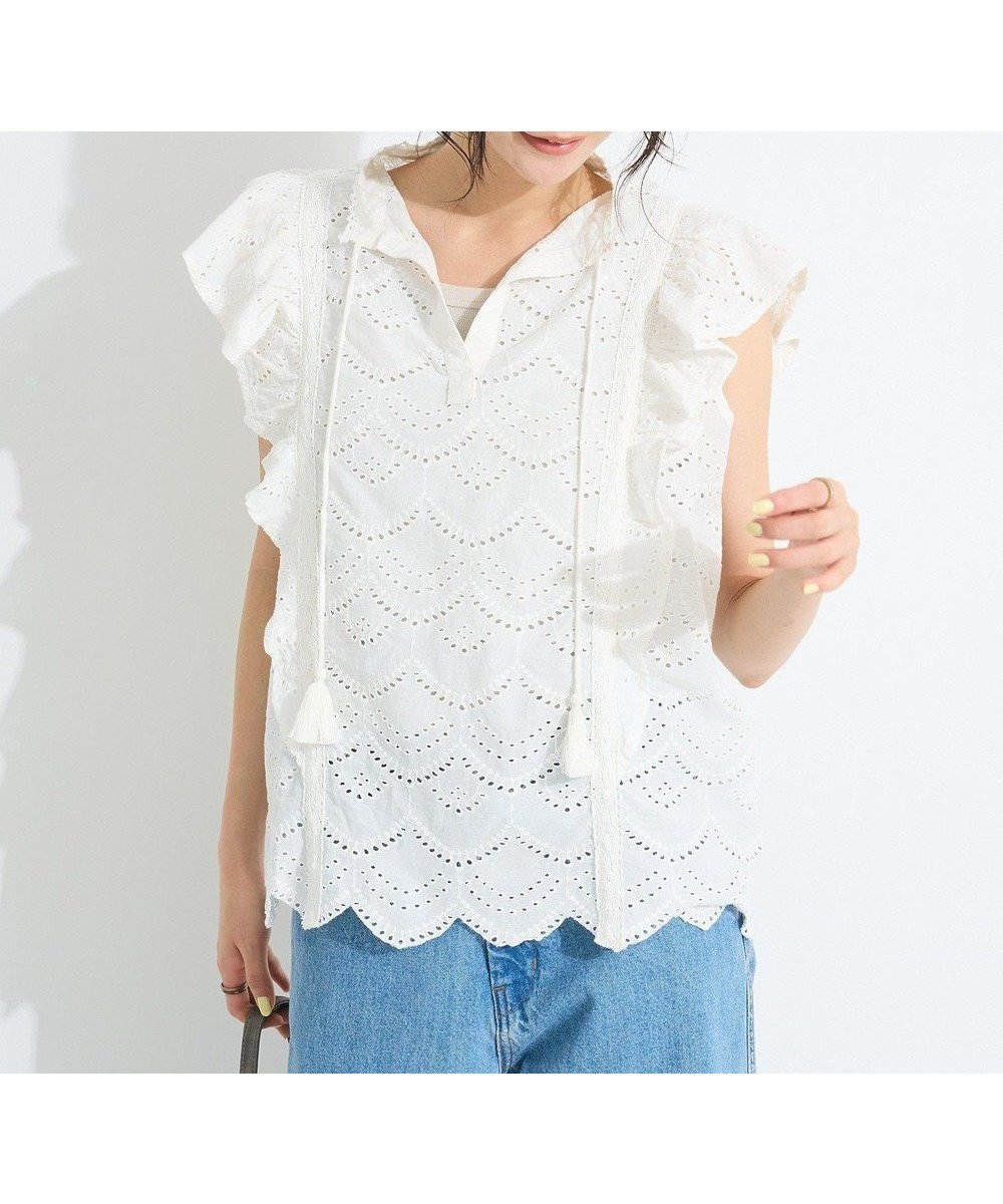 【クラフトスタンダードブティック/CRAFT STANDARD BOUTIQUE】のフリル使いシフリーブラウス 人気、トレンドファッション・服の通販 founy(ファニー) 　ファッション　Fashion　レディースファッション　WOMEN　トップス・カットソー　Tops/Tshirt　シャツ/ブラウス　Shirts/Blouses　エレガント 上品　Elegant　春　Spring　シンプル　Simple　スカラップ　Scalloped　フェミニン　Feminine　フリル　Frills　ボトム　Bottom　ポケット　Pocket　S/S・春夏　Ss・Spring/Summer　おすすめ　Recommend　夏　Summer　2025年　2025　2025春夏・S/S　Ss,Spring/Summer,2025　 other-1|ID: prp329100004503911 ipo3291000000032342732