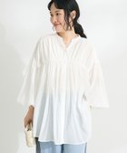 【クラフトスタンダードブティック/CRAFT STANDARD BOUTIQUE】のヴィンテージボイルシャーリングチュニック White|ID: prp329100004503913 ipo3291000000031883635