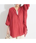 【クラフトスタンダードブティック/CRAFT STANDARD BOUTIQUE】のヴィンテージボイルシャーリングチュニック Red|ID: prp329100004503913 ipo3291000000031883637