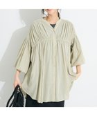 【クラフトスタンダードブティック/CRAFT STANDARD BOUTIQUE】のヴィンテージボイルシャーリングチュニック Khaki|ID: prp329100004503913 ipo3291000000031883639