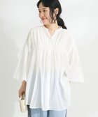 【クラフトスタンダードブティック/CRAFT STANDARD BOUTIQUE】のヴィンテージボイルシャーリングチュニック White|ID: prp329100004503913 ipo3291000000031973269