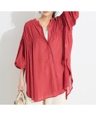 【クラフトスタンダードブティック/CRAFT STANDARD BOUTIQUE】のヴィンテージボイルシャーリングチュニック Red|ID: prp329100004503913 ipo3291000000031973271