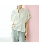 【アンフィーロ 自由区/UNFILO】の【洗える】リネンレーヨン タックブラウス ベージュ|ID: prp329100004503917 ipo3291000000032537972