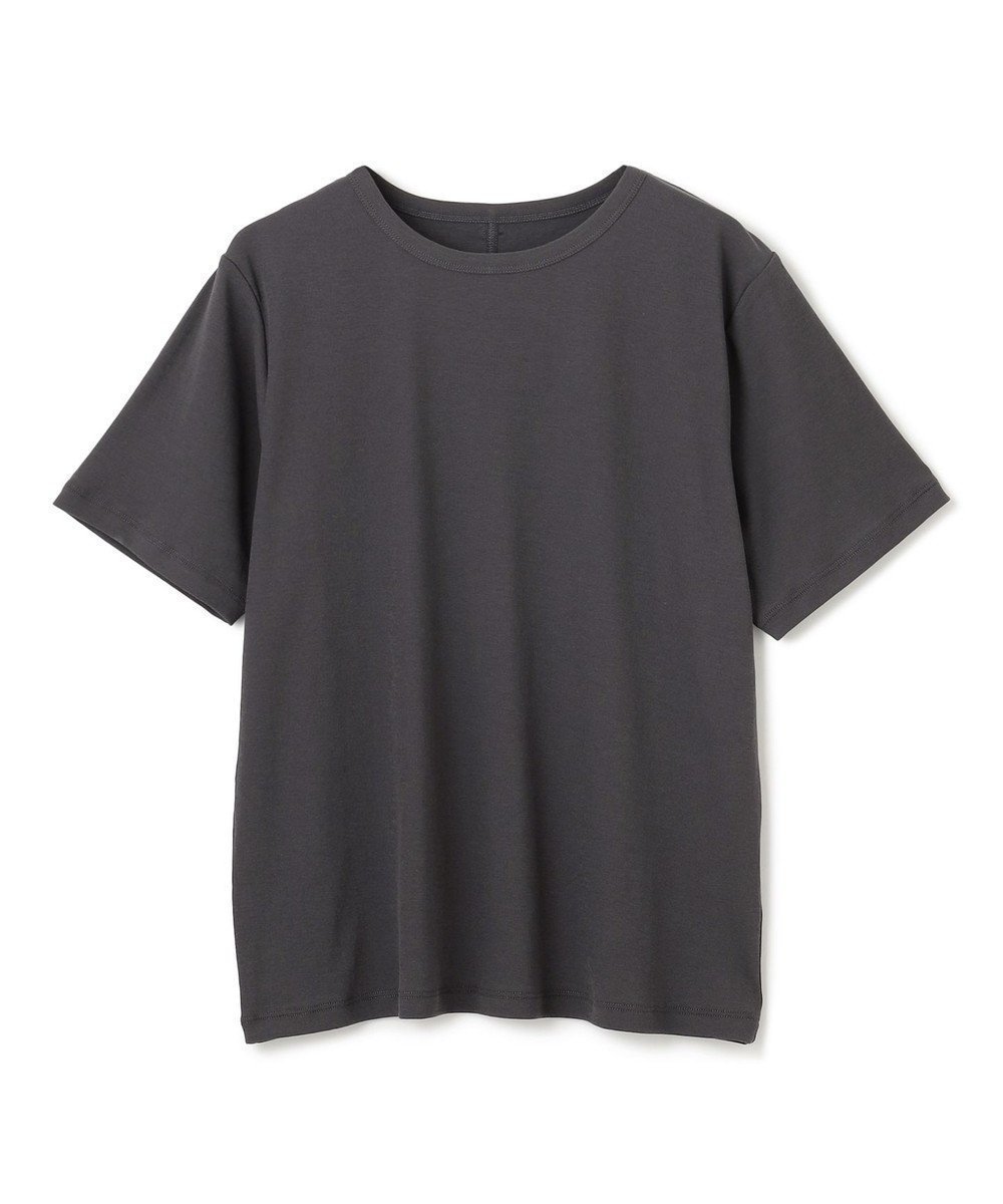 【アンフィーロ 自由区/UNFILO】のドライタッチフライス ハーフスリーブT インテリア・キッズ・メンズ・レディースファッション・服の通販 founy(ファニー) ファッション Fashion レディースファッション Fashion for Women トップス・カットソー Cut & Sew Tops シャツ・ブラウス・オフィスカジュアル Elegant Blouses & Button-Ups ロングTシャツ・Tシャツ Longline T-Shirts & Tees カットソー・ベーシックTシャツ Cut-and-Sewn Tops / Stretch Tees & Basics 春 Spring カットソー Cut and Sewn Top ストレッチ Stretch, Stretchy Fabric スリーブ Sleeve, Long Sleeve / Short Sleeve ハーフ Half, Half-Length バランス Balance, Style Balance ボトム Bottoms, Lower Wear S/S・春夏 SS, Spring/Summer, Warm Season 夏 Summer チャコール|ID: prp329100004503927 ipo3291000000033568505
