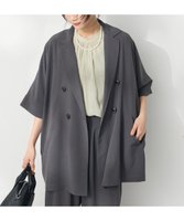 【クラフトスタンダードブティック/CRAFT STANDARD BOUTIQUE】の半袖テーラードジャケット 人気、トレンドファッション・服の通販 founy(ファニー) ファッション Fashion レディースファッション WOMEN アウター Coat Outerwear ジャケット Jackets テーラードジャケット Tailored Jackets ジャケット Jacket とろみ Thickness フロント Front ポケット Pocket 半袖 Short Sleeve ロング Long おすすめ Recommend 2025年 2025 2025春夏・S/S Ss,Spring/Summer,2025 |ID:prp329100004503937