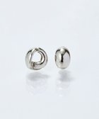 【フィービィー/phoebe】の【ピアス見えシリーズ/金属アレルギー対応】オーバルフープスナップイヤリング シルバー シルバー|ID: prp329100004503948 ipo3291000000032594630